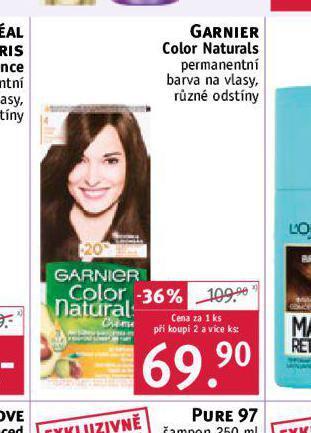 Rossmann Garnier color naturals permanentní barva na vlasy nabídka