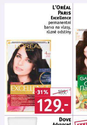 Rossmann Loreal paris excellence permanentní barva na vlasy nabídka