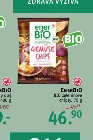 Rossmann Enerbio bio zeleninové chipsy nabídka
