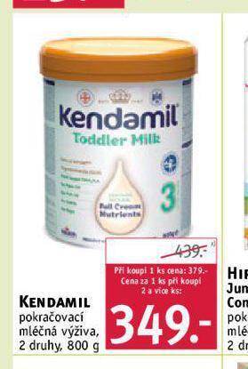 Rossmann Kendamil pokračovací mléčná výživa nabídka