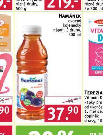 Rossmann Hamánek ovocný kojenecký nápoj nabídka