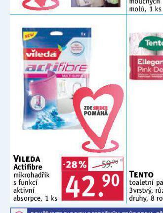 Rossmann Vileda actifibre mikrohadřík nabídka
