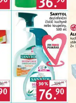 Rossmann Sanytol dezinfekční čistič kuchyně nebo koupelny nabídka
