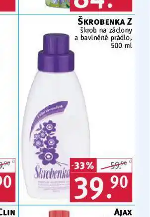 Škorbenka z škrob na záclony