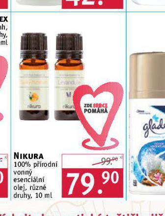 Rossmann Nikura 100% přírodní vonný esenciální olej nabídka