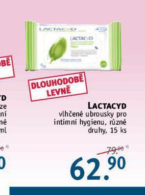 Rossmann Lactacyd vlhčené ubrousky pro intimní hygienu nabídka