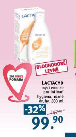 Rossmann Lactacyd mycí emulze pro intimní hygienu nabídka