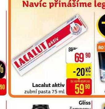 Teta Lacalut aktiv zubní pasta nabídka