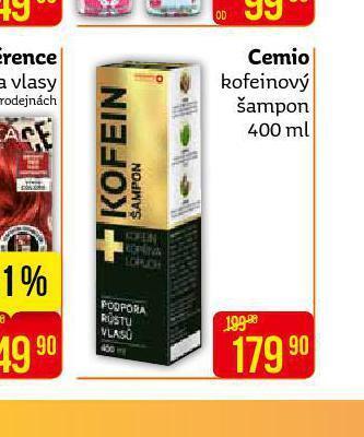 Teta Cemio kofeinový šampon nabídka