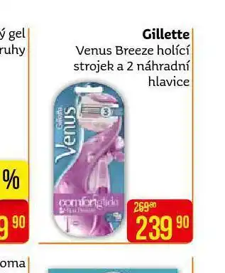 Teta Gillette venus breeze holicí strojek a 2 náhradní hlavice nabídka