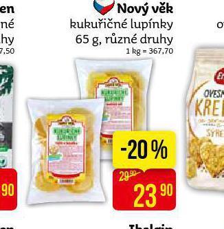 Nový věk kukuřičné lupínky