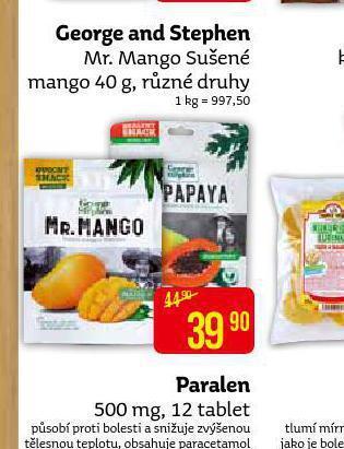 Teta Geroge and stephen sušené mango nabídka