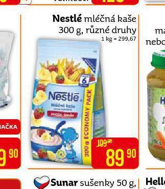 Teta Nestlé mléčná kaše nabídka