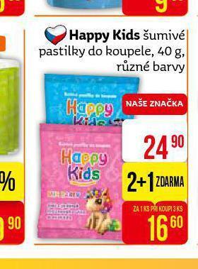 Teta Happy kids šumivé pastilky do koupele nabídka