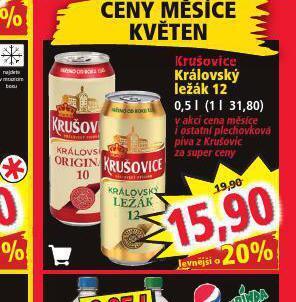 Norma Pivo krušovice 12 královský ležák nabídka
