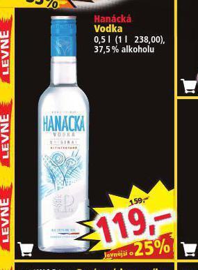 Norma Hanácká vodka nabídka