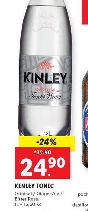 Lidl Kinley tonic nabídka