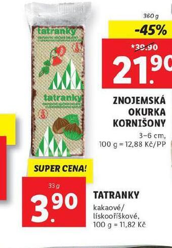 Lidl Tatranky nabídka