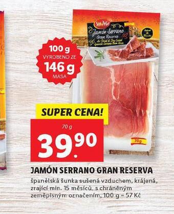 Lidl Jamón serrano gran reserva nabídka
