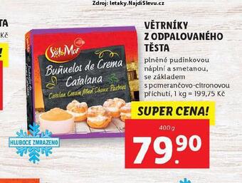 Lidl Větrníky z odpalovaného těsta nabídka
