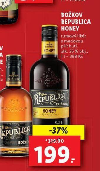 Lidl Božkov republica honey nabídka