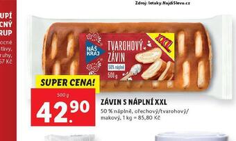 Lidl Závin s náplní nabídka