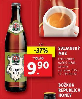 Lidl Pivo svijanský máz nabídka