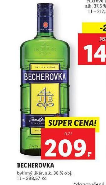 Lidl Becherovka nabídka
