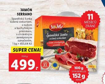 Lidl Jamón serrano nabídka