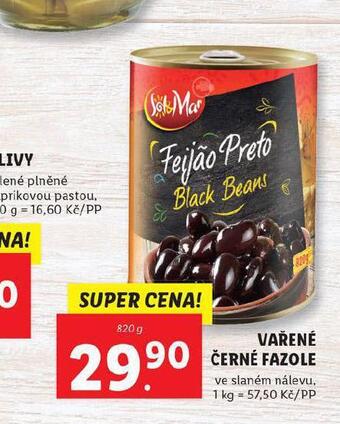 Lidl Vařené černé fazole nabídka