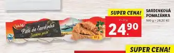 Lidl Sardinková pomazánka nabídka