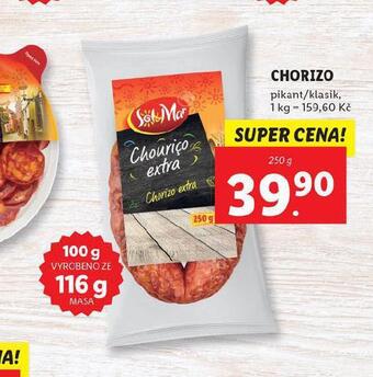 Lidl Chorizo nabídka