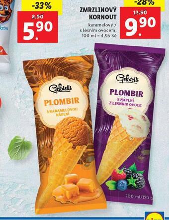 Lidl Zmrzlinový kornout nabídka