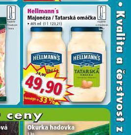 Norma Hellmann´s tatarská omáčka, majonéza nabídka