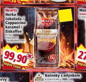 Norma Hearts horká čokoláda nabídka