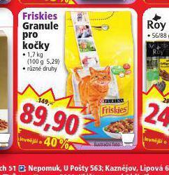 Norma Friskies granule pro kočky nabídka