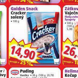 Norma Golden snack cracker solený nabídka