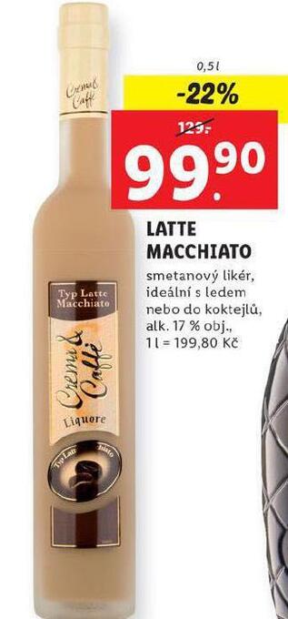 Lidl Latte macchiato nabídka