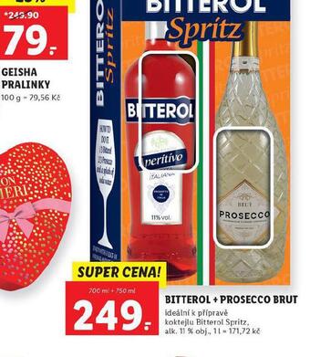 Lidl Bitterol + prosecco brut nabídka