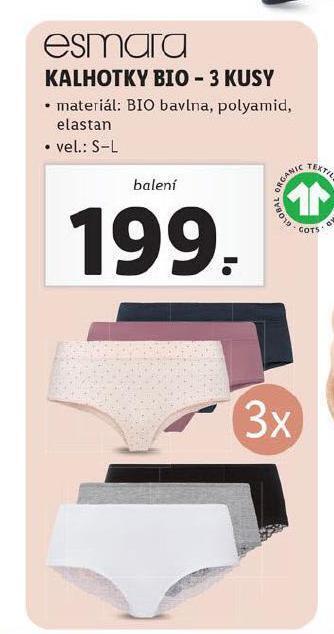 Lidl Kalhotky nabídka