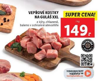 Lidl Vepřové kostky na guláš nabídka