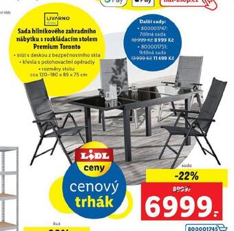 Lidl Zahradní nábytek nabídka