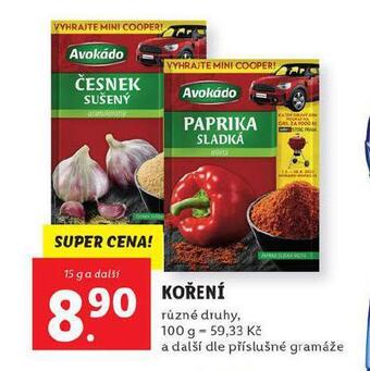 Lidl Koření nabídka