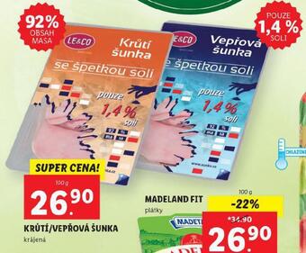 Lidl Krůtí/vepřová šunka nabídka