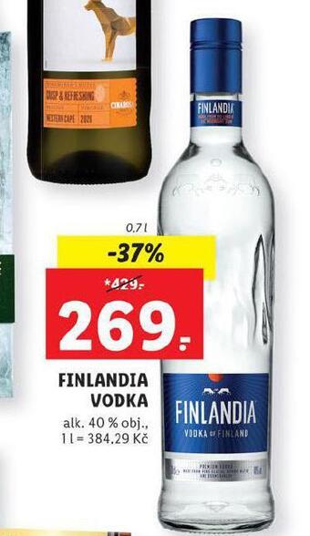 Lidl Finlandia vodka nabídka