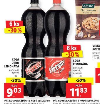 Lidl Cola zero limonáda nabídka