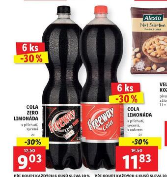 Lidl Cola limonáda nabídka