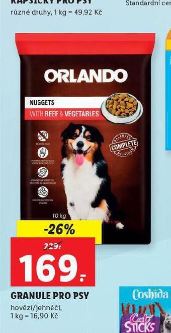 Lidl Granule pro psy nabídka