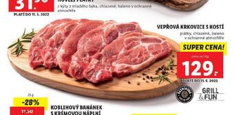 Lidl Vepřová krkovice s kostí nabídka