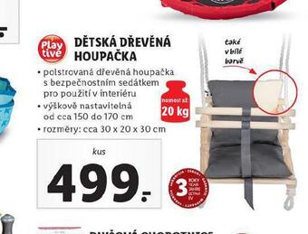 Lidl Dětská dřevěná houpačka nabídka